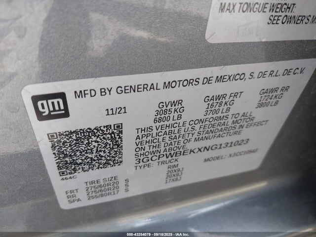 CHEVROLET SILVERADO 1500 LTD 2WD SHORT BED CUSTOM - 9