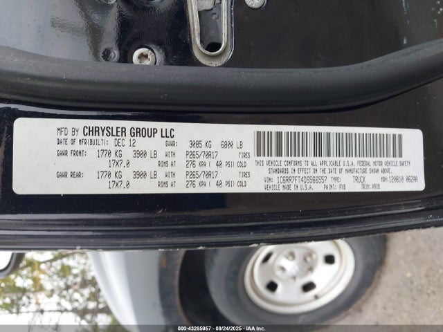 2013 RAM 1500 ST 照片 9