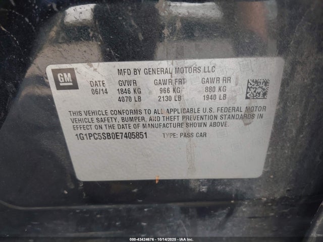 CHEVROLET CRUZE 1LT AUTO - 9