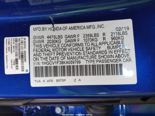 HONDA ACCORD SPORT - 9