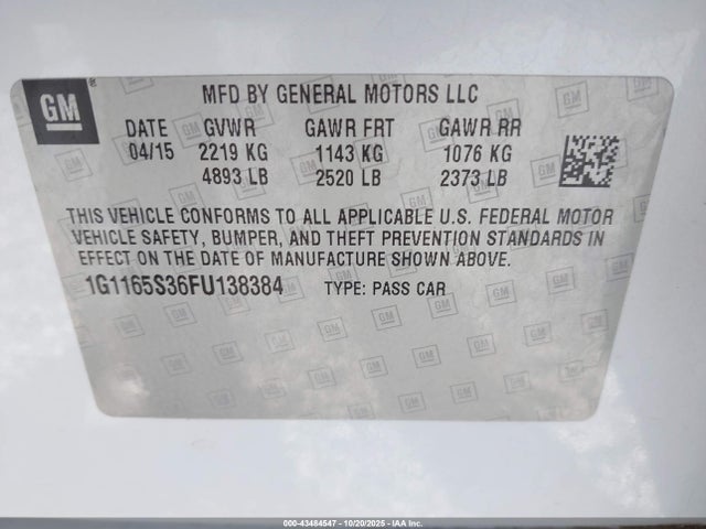 CHEVROLET IMPALA 2LZ - 9