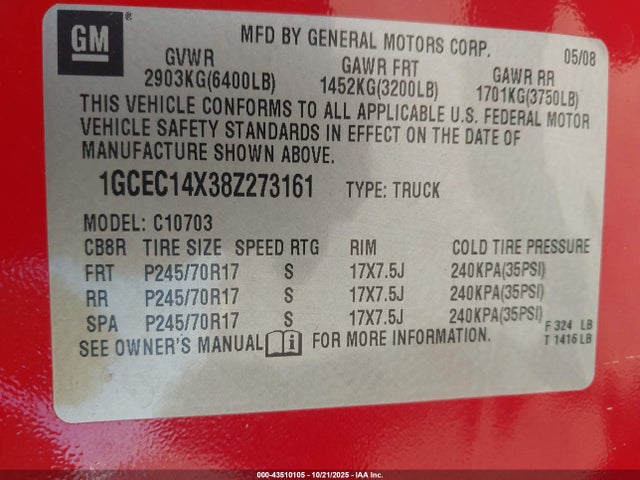 CHEVROLET SILVERADO 1500 WORK TRUCK - 9