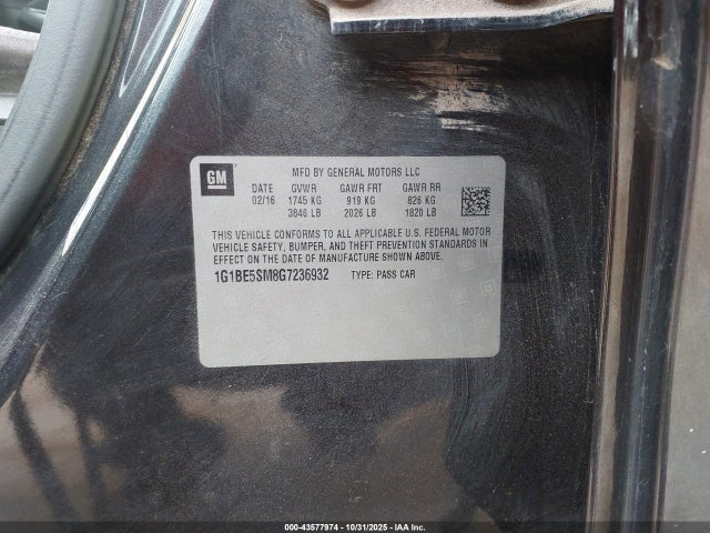 CHEVROLET CRUZE LT AUTO - 9