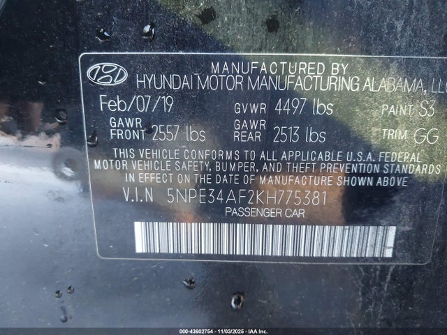 HYUNDAI SONATA SEL - 9