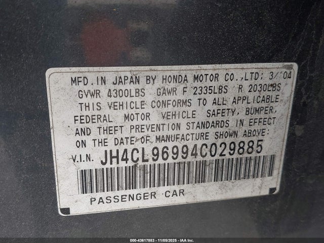 2004 Acura TSX 照片 9