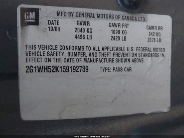 2005 Chevrolet IMPALA LS 照片 9