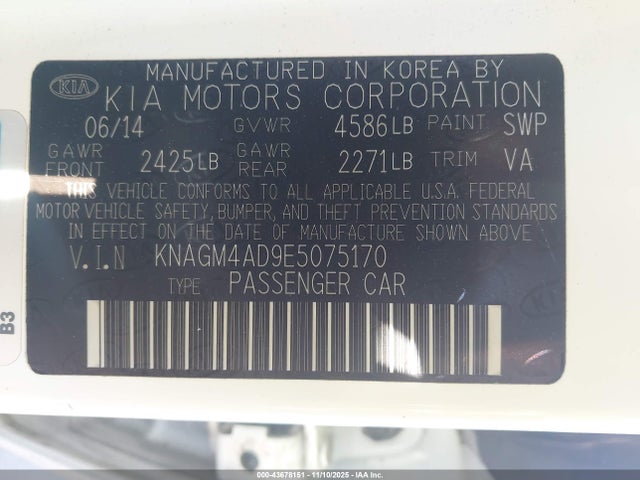 KIA OPTIMA HYBRID LX - 9