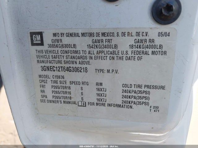 CHEVROLET AVALANCHE 1500 - 9