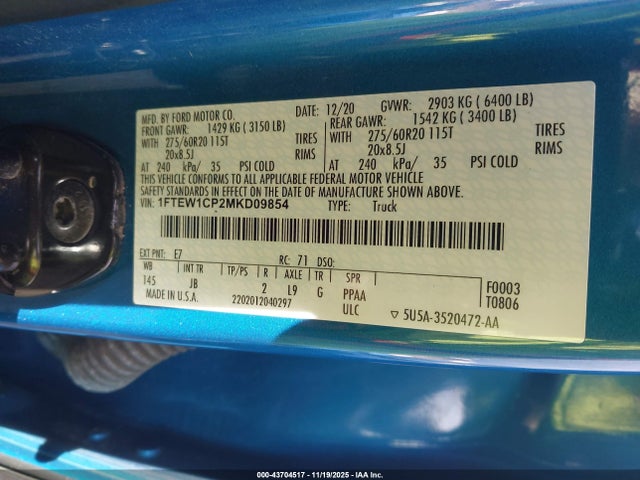 2021 FORD F-150 XL 9