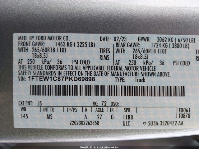 صورة 9 لـ 2023 FORD F-150 XLT