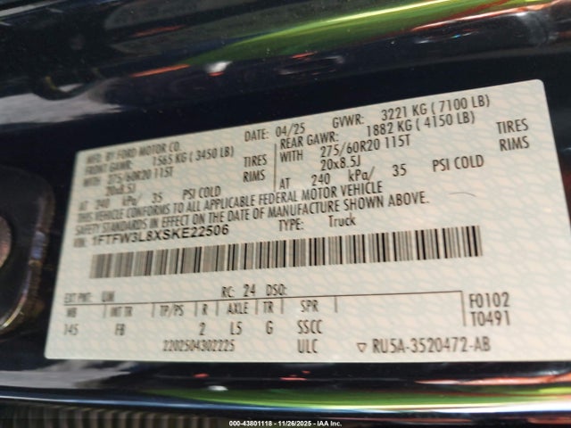 صورة 9 لـ 2025 FORD F-150 XLT