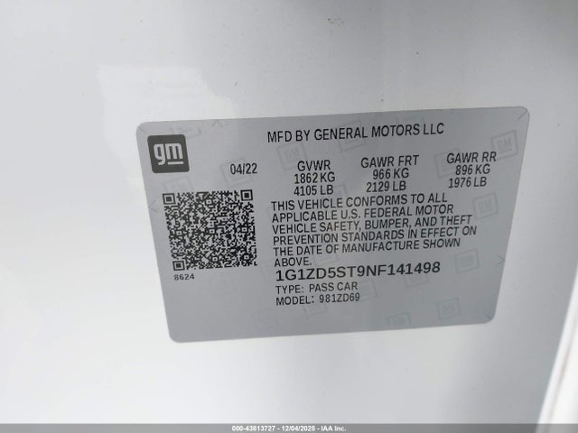 CHEVROLET MALIBU FWD LT - 9