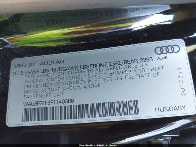 صورة 9 لـ 2015 AUDI A3 2.0T PREMIUM