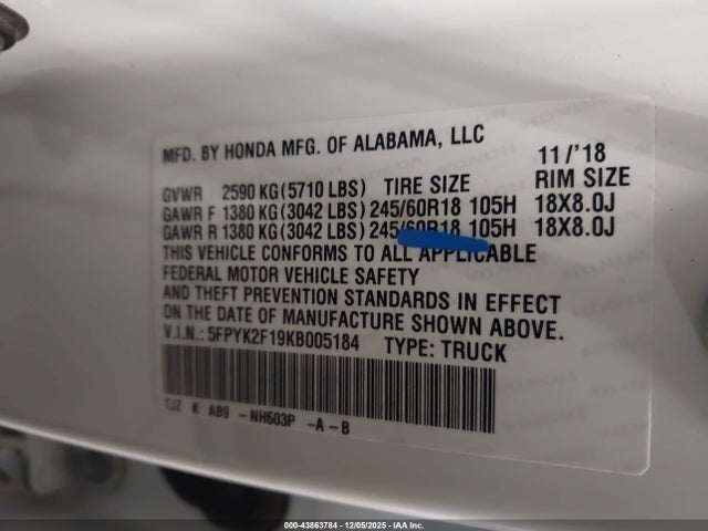 HONDA RIDGELINE - 9