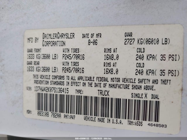 DODGE DAKOTA SLT - 9