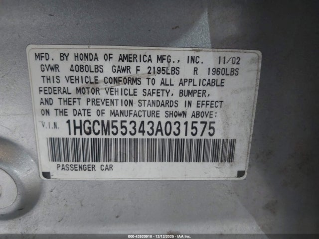 HONDA ACCORD 2.4 LX - 9