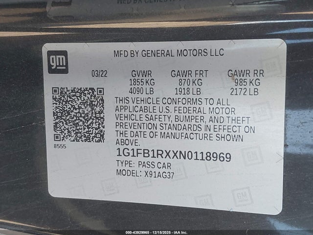 CHEVROLET CAMARO RWD 1LT - 9