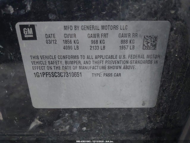 CHEVROLET CRUZE 1LT - 9