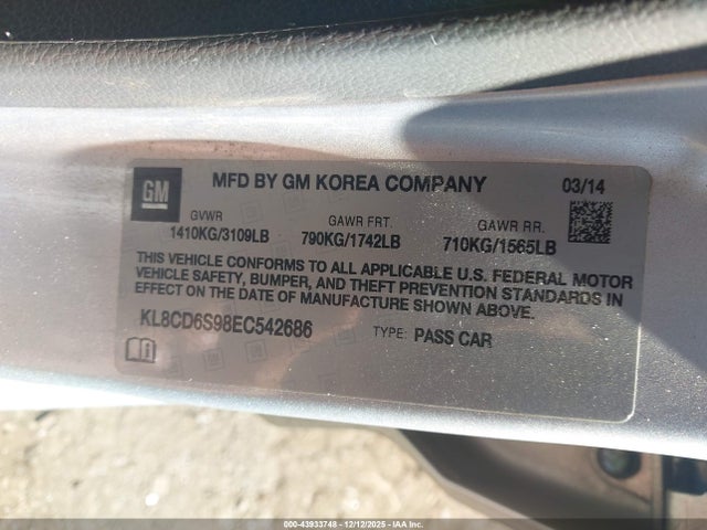 CHEVROLET SPARK 1LT AUTO - 9