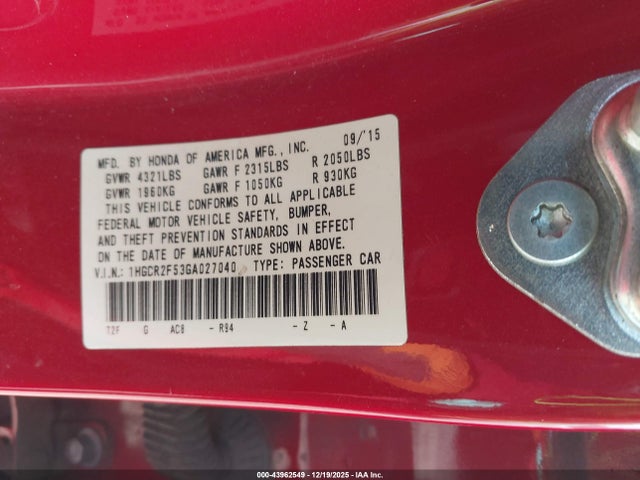 HONDA ACCORD SPORT - 9