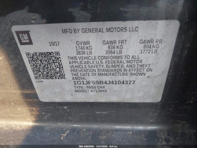 CHEVROLET SONIC PREMIER AUTO - 9