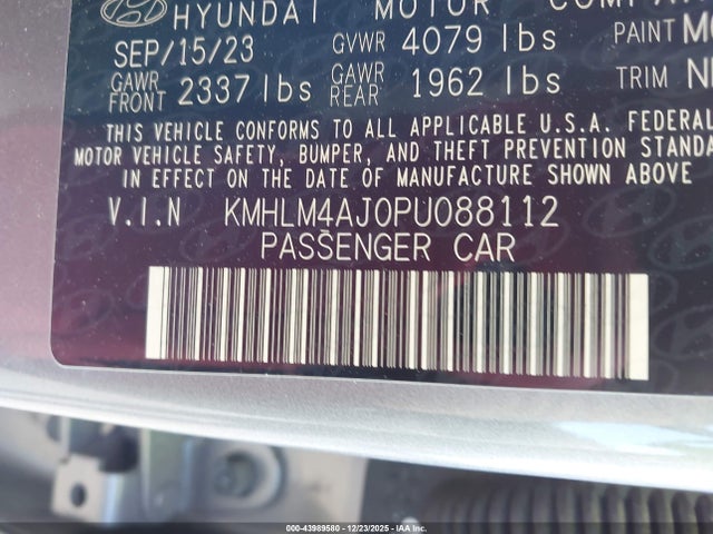 HYUNDAI ELANTRA HYBRID BLUE - 9