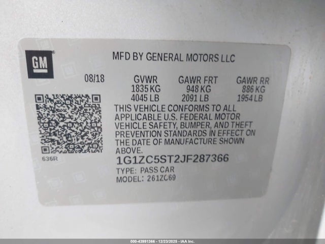 CHEVROLET MALIBU 1FL - 9