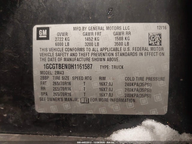 CHEVROLET COLORADO WT - 9