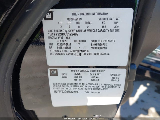 CHEVROLET CORVETTE - 9