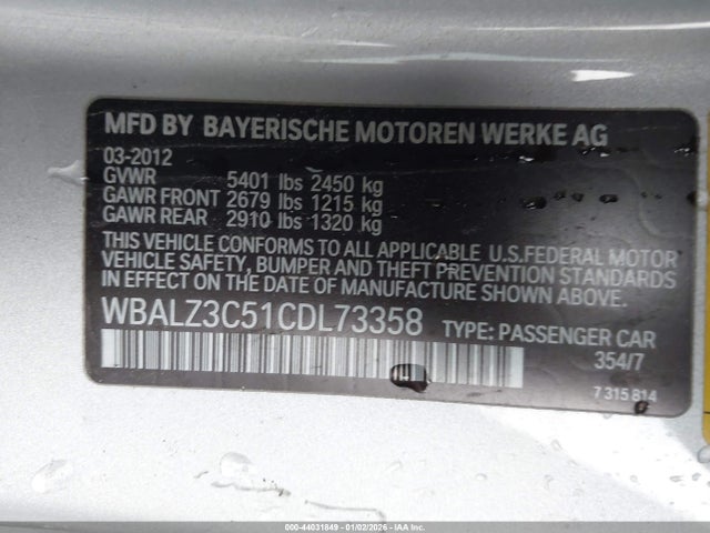 2012 BMW 650I — фото 9