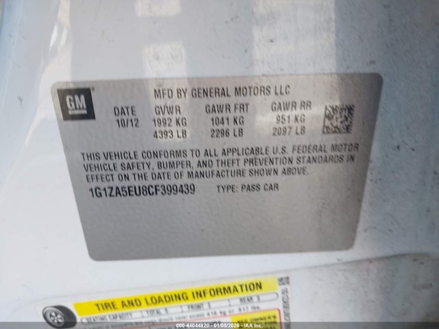 2012 Chevrolet MALIBU LS 照片 9