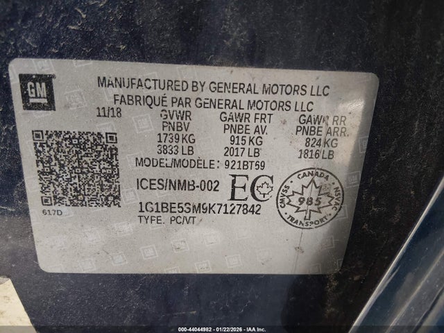 CHEVROLET CRUZE LT - 9