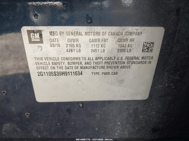 CHEVROLET IMPALA 1LT - 9