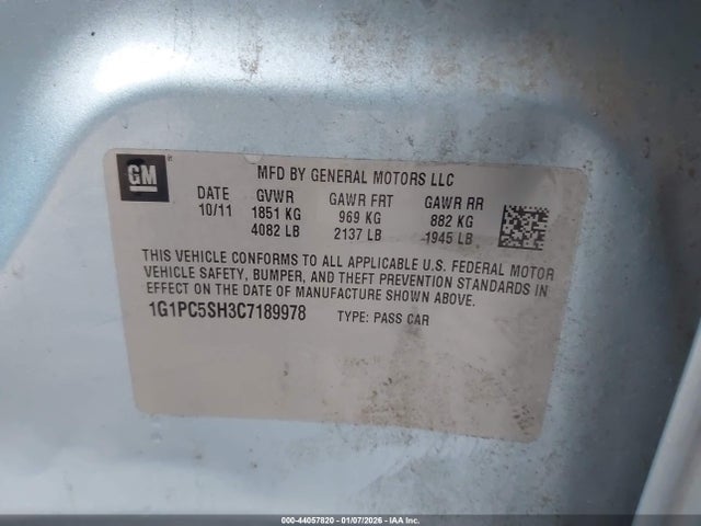 CHEVROLET CRUZE LS - 9