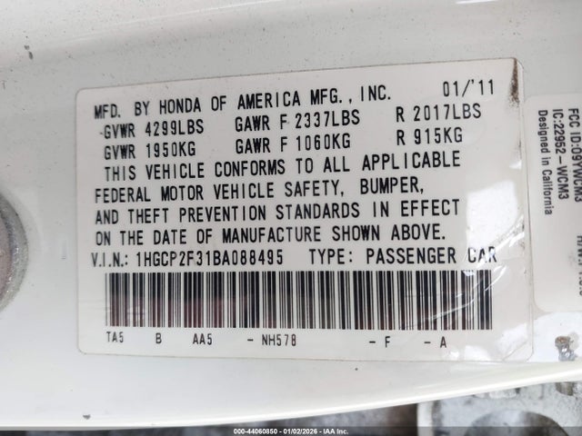 HONDA ACCORD 2.4 LX - 9