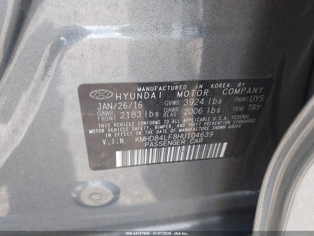 HYUNDAI ELANTRA LIMITED - 9