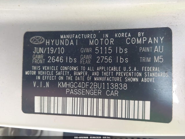 HYUNDAI GENESIS 4.6 - 9