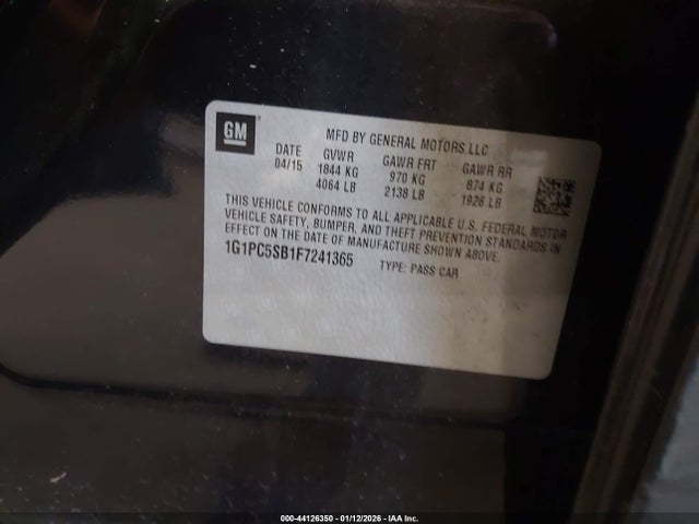 CHEVROLET CRUZE 1LT AUTO - 9