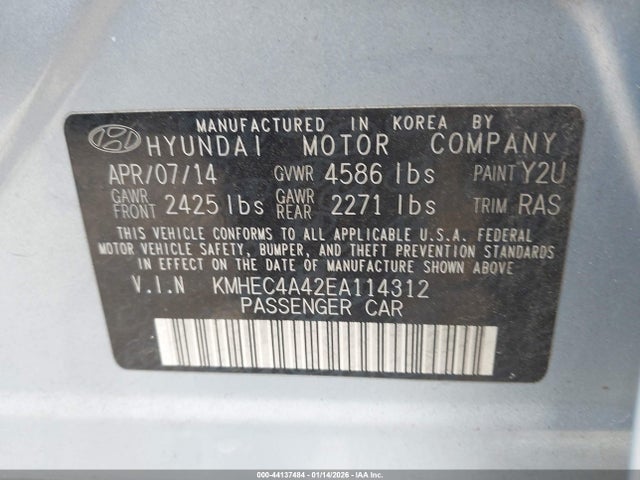 2014 Hyundai SONATA HYBRID — фото 9