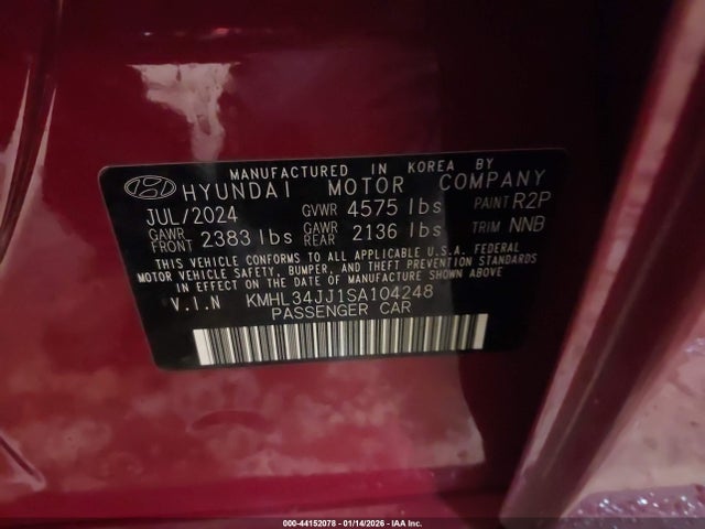 HYUNDAI SONATA HYBRID SEL - 9