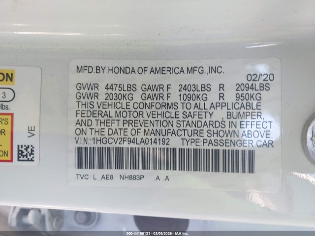 HONDA ACCORD TOURING - 9