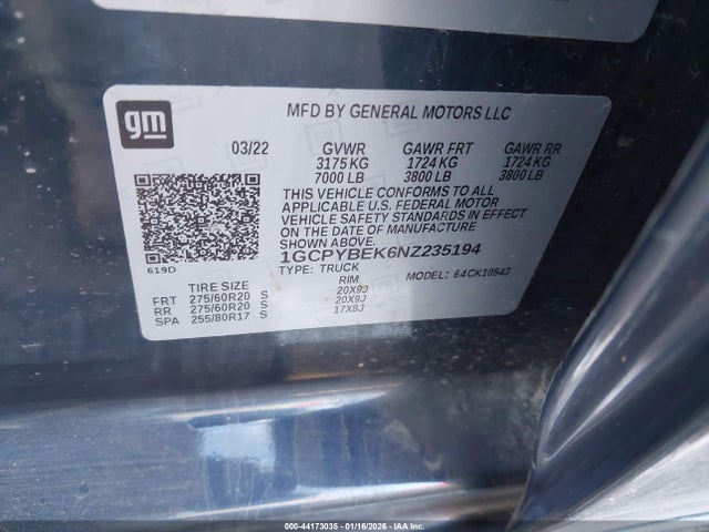 CHEVROLET SILVERADO 1500 - 9