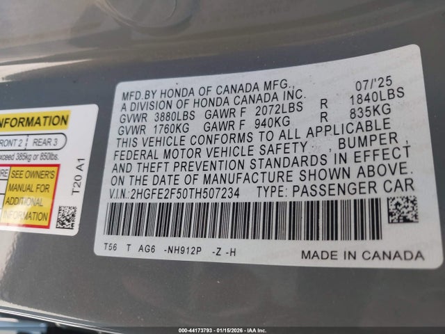 HONDA CIVIC SPORT - 9