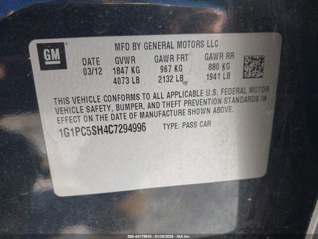 CHEVROLET CRUZE LS - 9