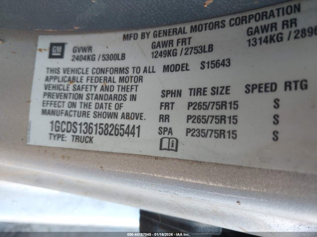 CHEVROLET COLORADO LS - 9