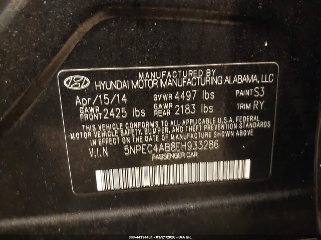 HYUNDAI SONATA LIMITED 2.0T - 9