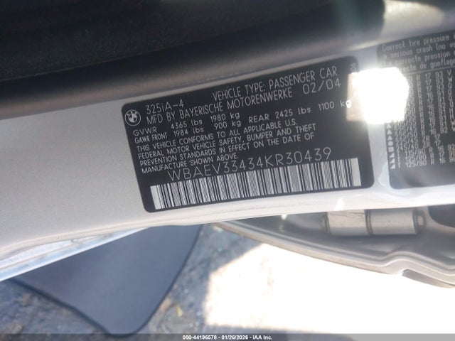2004 BMW 325I 照片 9