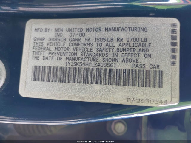 CHEVROLET PRIZM LSI - 9