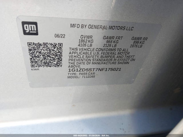 CHEVROLET MALIBU FWD LT - 9