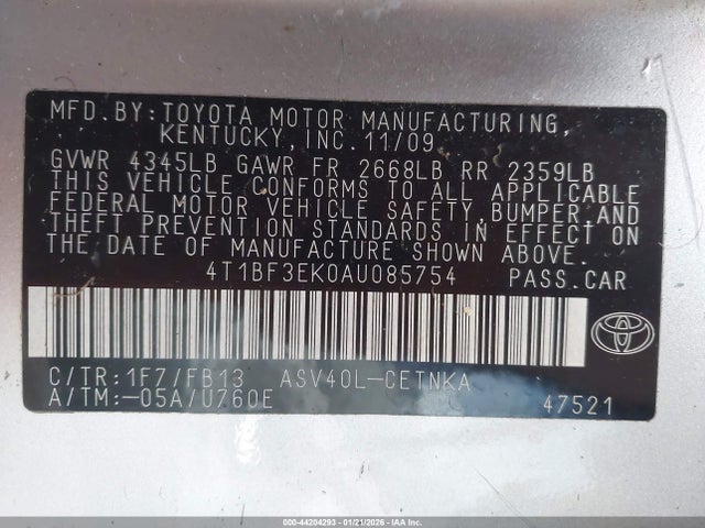 TOYOTA CAMRY - 9